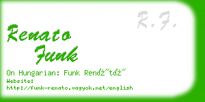 renato funk business card